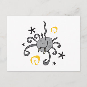 Spooky Halloween Spider Postcard