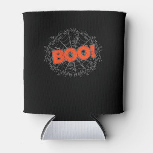 Spooky Halloween Spider Web Boo Gift Idea Can Cooler