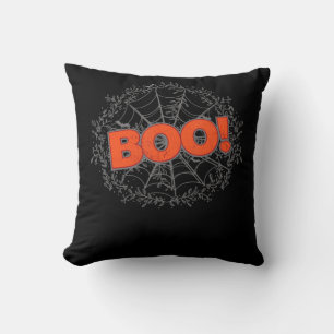 Spooky Halloween Spider Web Boo Gift Idea Cushion