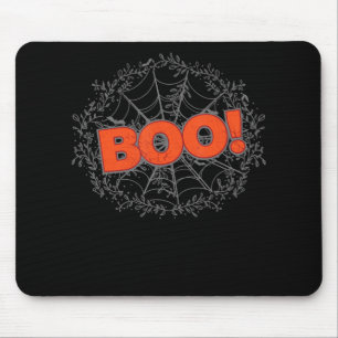 Spooky Halloween Spider Web Boo Gift Idea Mouse Pad