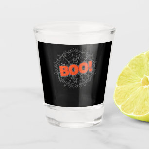 Spooky Halloween Spider Web Boo Gift Idea Shot Glass