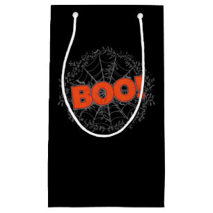 Spooky Halloween Spider Web Boo Gift Idea Small Gift Bag