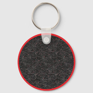 Spooky Halloween Spider Web Key Ring