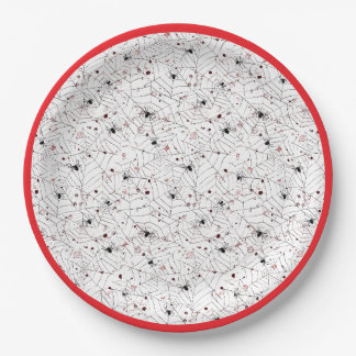 Spooky Halloween Spider Web Paper Plate