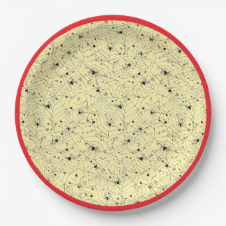 Spooky Halloween Spider Web Paper Plate