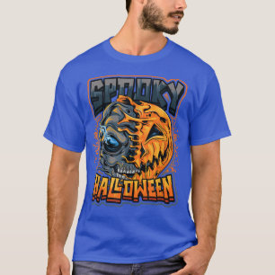Spooky Halloween Spooky Horror Pumpkin  T-Shirt