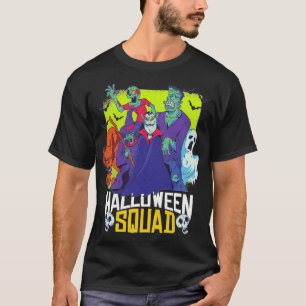 Spooky Halloween Squad Monsters vintage africa - T-Shirt