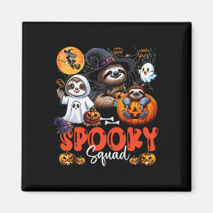 Spooky Halloween Squad Three Horror Sloths Cosplay Magnet