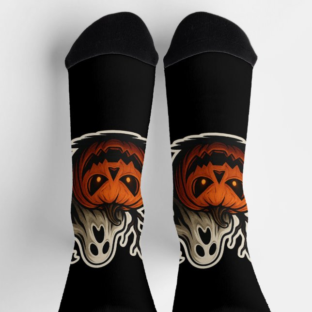 Spooky Halloween Sticker Socks (Top)