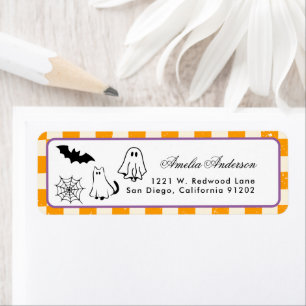 spooky Halloween Sweet first birthday Label adress Return Address Label