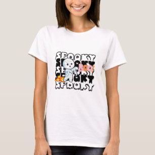 Spooky Halloween T-Shirt – Cute Mummy, Grim Reaper