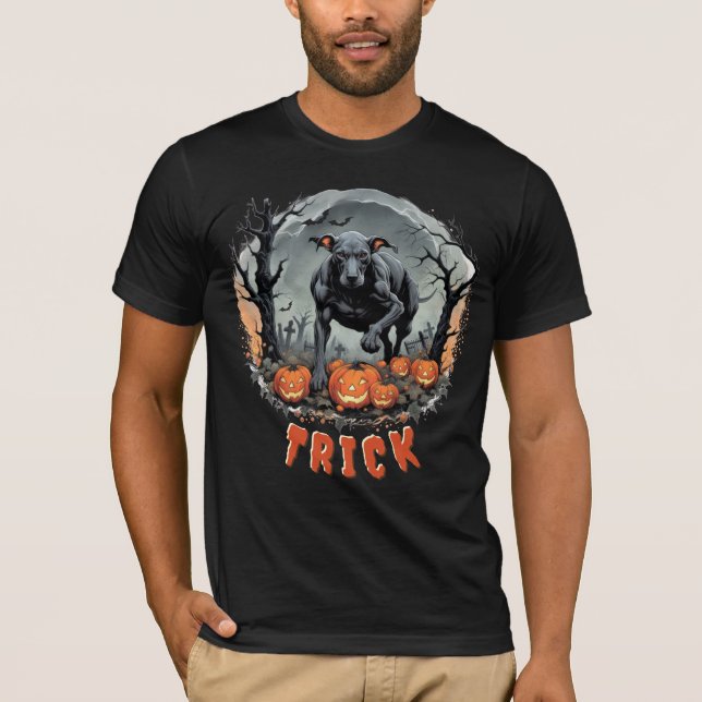 Spooky Halloween T-Shirt: Trick or Treat! T-Shirt (Front)