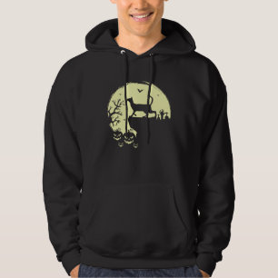 Spooky Halloween Thai Cat Breed Full Moon Thailand Hoodie