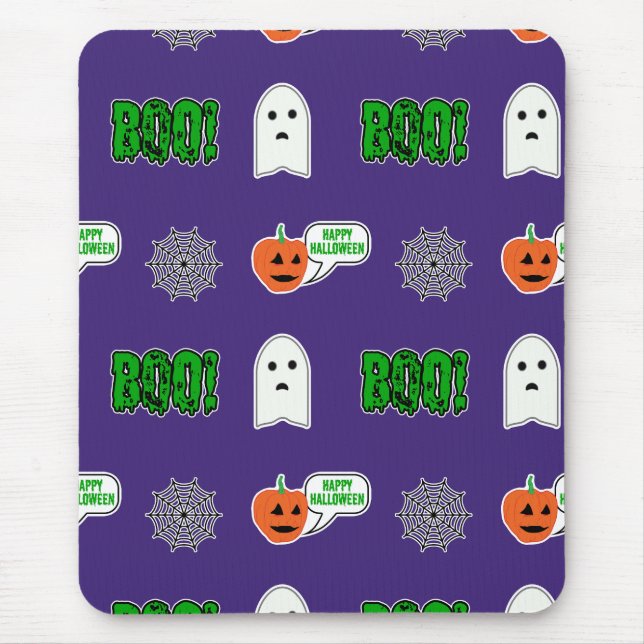 Spooky Halloween Theme Mouse Pad (Front)