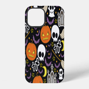 Spooky Halloween: Themed Background Design. iPhone 12 Case