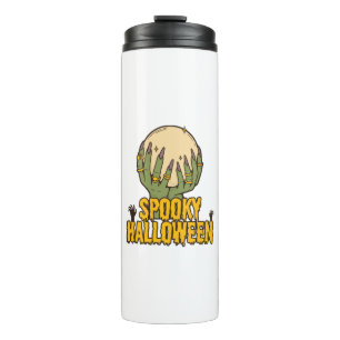 spooky halloween  thermal tumbler