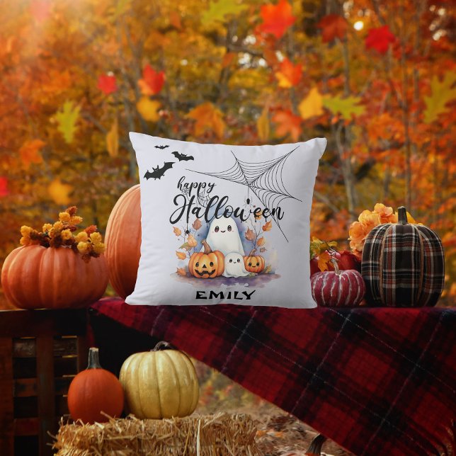 Spooky Halloween Throw Pillow (Creator Uploaded)