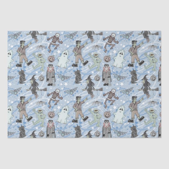 Spooky Halloween Tissue Paper (Front)