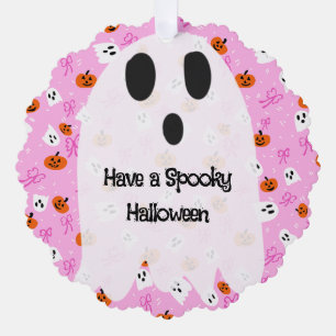 Spooky Halloween Tree Decoration Card