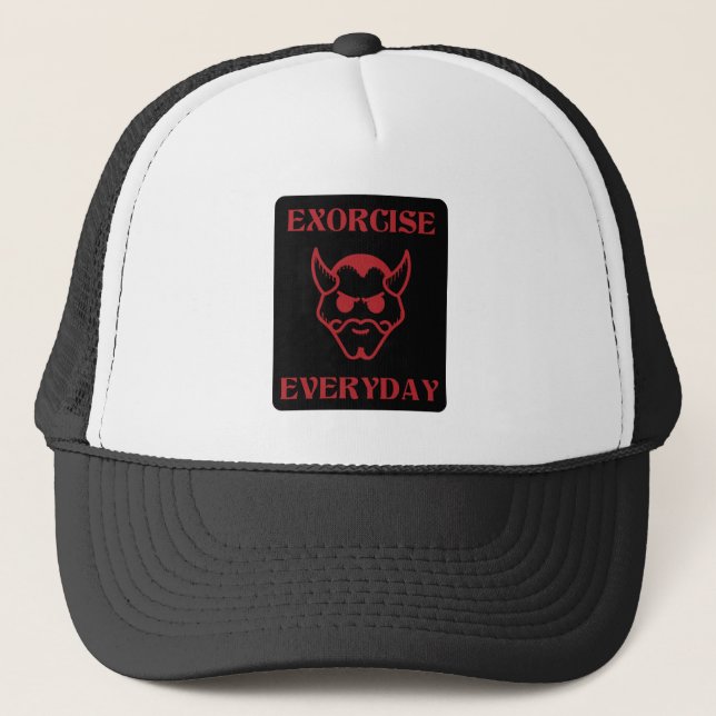 Spooky Halloween Trucker Hat (Front)