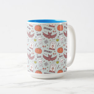 Spooky Halloween Two-Tone Coffee Mug