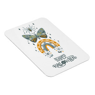 Spooky Halloween vibe symbols -Happy Halloween Magnet