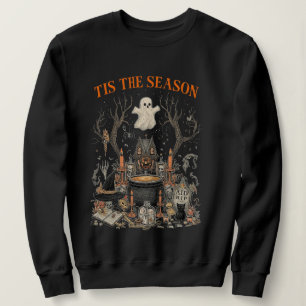 Spooky Halloween Vintage Design – Ghost, Pumpkin  Sweatshirt