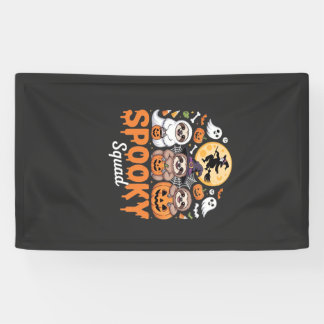 Spooky Halloween Witch Funny Horror Sloths Essenti Banner