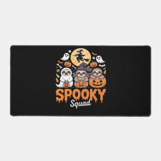 Spooky Halloween Witch Funny Horror Sloths Essenti Desk Mat