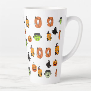 Spooky Halloween Witch, Haunted House, Moon Latte Mug