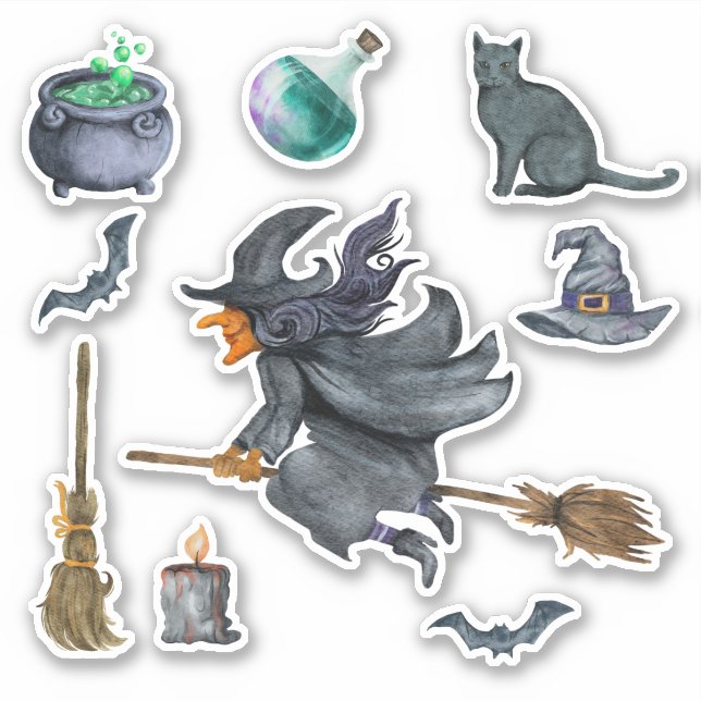 Spooky Halloween Witch themed  (Front)