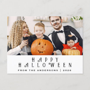 Spooky Happy Halloween 1 Photo  Holiday Postcard