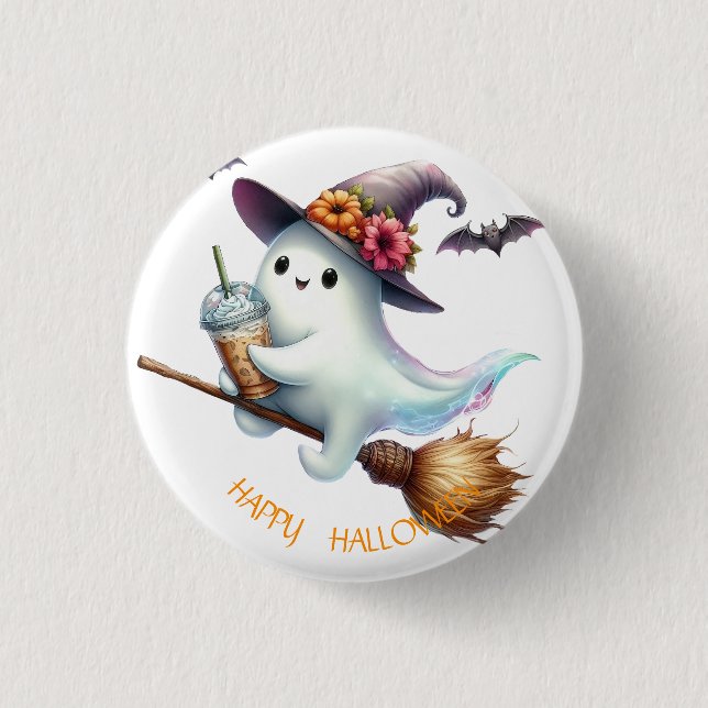 Spooky Happy Halloween 3 Cm Round Badge (Front)