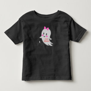 Spooky Happy Halloween Black Toddler T-Shirt