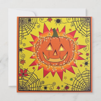 Spooky Happy Halloween Sticker Invitation