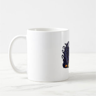 Spooky Haunted Forest Path Moonlight Art Coffee Mug