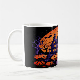 Spooky Haunted House Halloween Coffee Mug