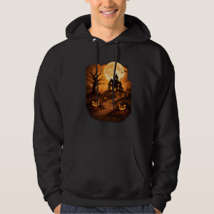 Spooky Haunted House Halloween Hoodie