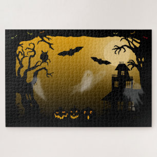 Spooky Haunted House Halloween Jigsaw Puzzle