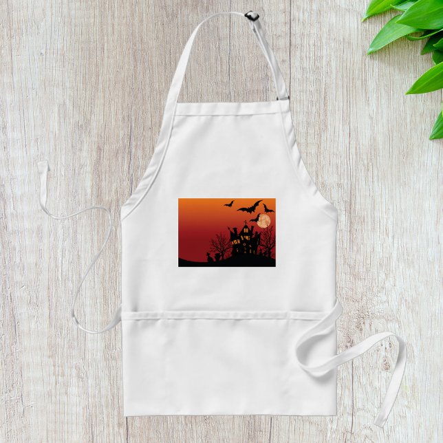 Spooky Haunted House Halloween Night  Standard Apron (Creator Uploaded)