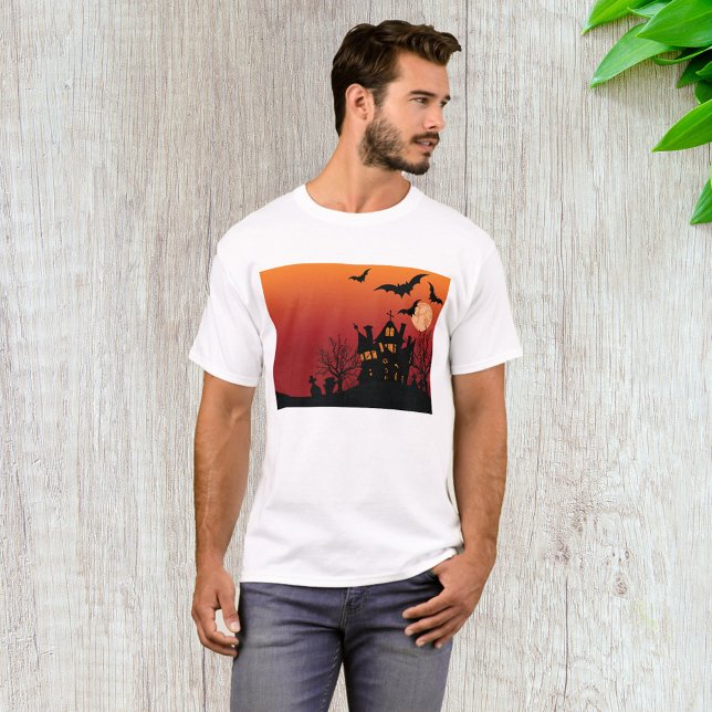 Spooky Haunted House Halloween Night  T-Shirt (Creator Uploaded)