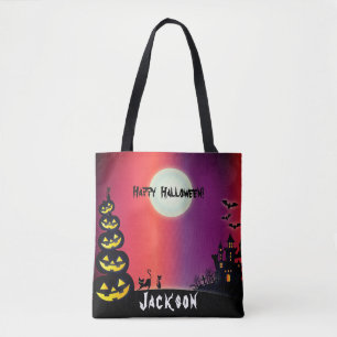Spooky Haunted House Halloween    Tote Bag