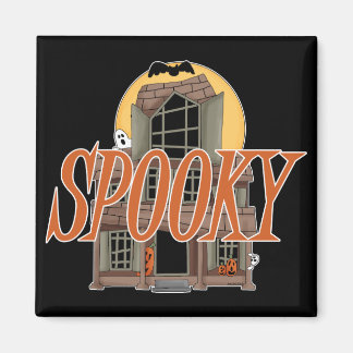 Spooky Haunted House Magnet
