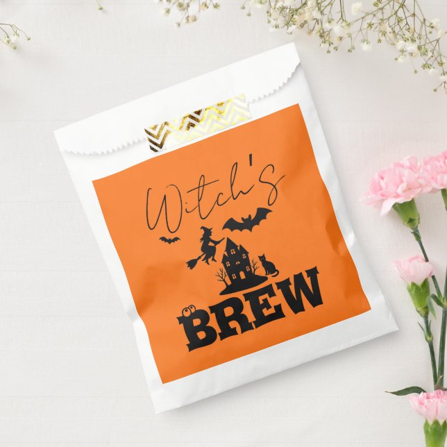Spooky Haunted House & Witch Silhouette |  Favour Bag (Sealed)