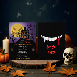 Spooky Haunted Mansion Halloween Party Invitation