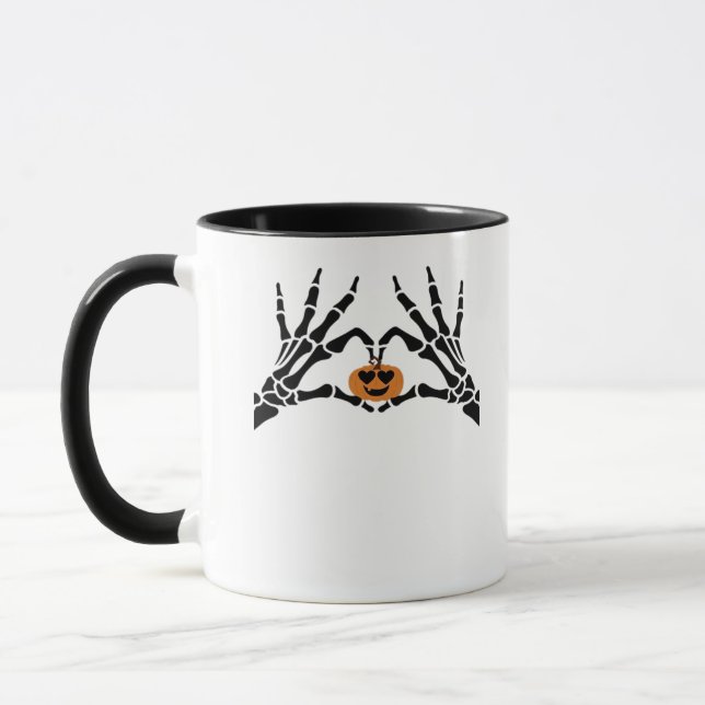 Spooky Heart Hands Classic Mug (Left)