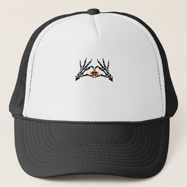 Spooky Heart Hands Classic Trucker Hat (Front)