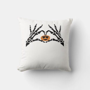 Spooky Heart Hands Dark Gothic Tone Cushion
