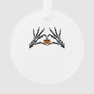 Spooky Heart Hands Dark Gothic Tone Ornament