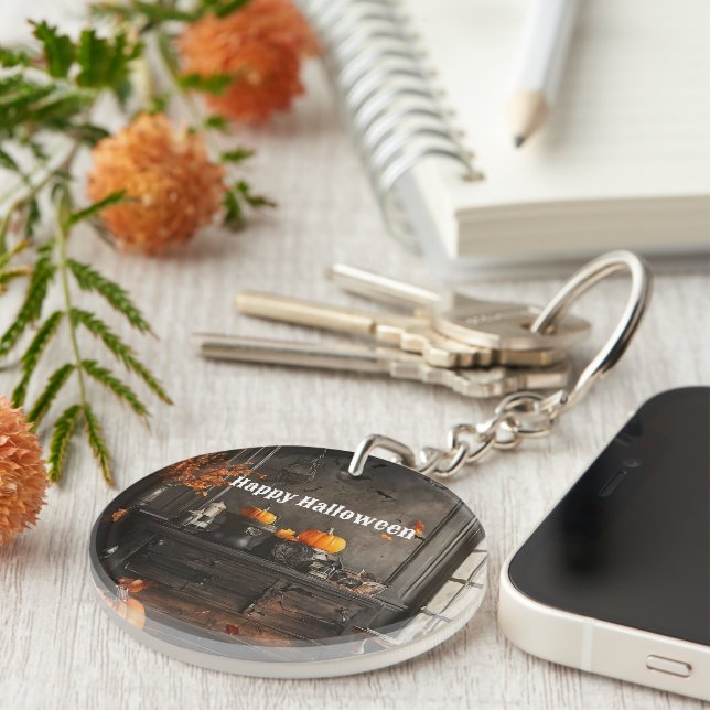 Spooky Home Halloween Collection Key Ring (Front Right)